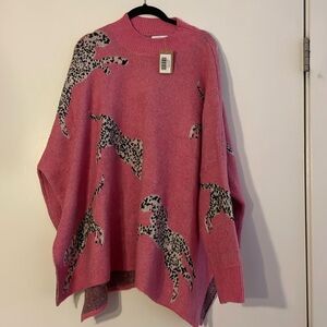NWT Pink Animal Sweater (Small)